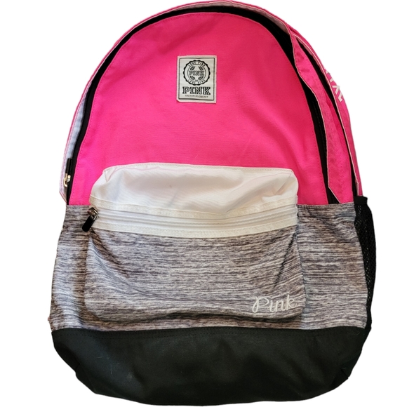 Vintage Victoria's Secret Pink... Pink, Black & Grey Backpack - Picture 1 of 7